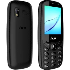 موبايل اي كيه يو V400 بشريحتين اتصال، ذاكرة RAM 512 جيجابايت، ذاكرة ROM 4 جيجابايت، 4G LTE - اسود