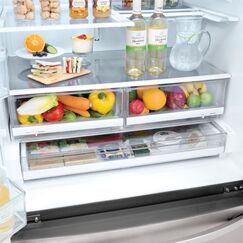LG - InstaView Door-in-Door 27.8 Cu. Ft. 4-Door French Door Refrigerator - PrintProof Stainless Steel