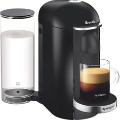 Nespresso - VertuoPlus Deluxe coffee Maker and Espresso Machine by Breville - Piano Black