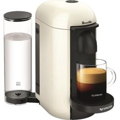 Nespresso - VertuoPlus coffee Maker and Espresso Machine by Breville - White
