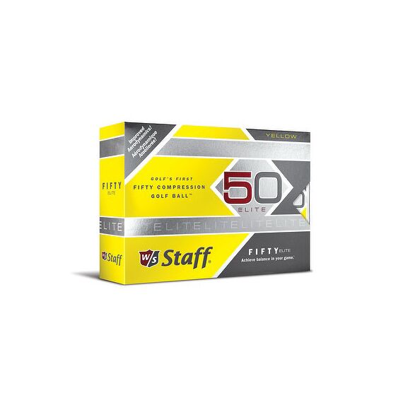 NW Wilson Staff 50 Elite Yellow Golf Ball NW Wilson Staff 50 Elite Yellow Golf Ball