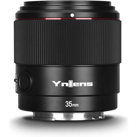 YONGNUO YN35mm F2S DF DSM عدسة رئيسية ذات زاوية واسعة للتركيز التلقائي لسوني، F2 فتحة كبيرة إطار كامل APS-C لكاميرا Sony E Mount باللون الأسود
