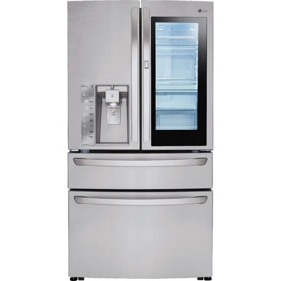 LG - 29.7 Cu. Ft. 4-Door French InstaView Door-in-Door Smart Wi-Fi Enabled Refrigerator - Stainless steel LG - 29.7 Cu. Ft. 4-Door French InstaView Door-in-Door Smart Wi-Fi Enabled Refrigerator - Stainless steel