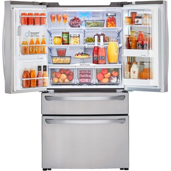 LG - 29.7 Cu. Ft. 4-Door French InstaView Door-in-Door Smart Wi-Fi Enabled Refrigerator - Stainless steel, 4 image LG - 29.7 Cu. Ft. 4-Door French InstaView Door-in-Door Smart Wi-Fi Enabled Refrigerator - Stainless steel, 4 image