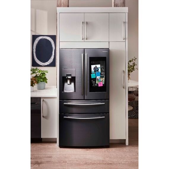 Samsung - Family Hub 22.2 Cu. Ft-4Door French Door Counter-Depth Refrigerator - Fingerprint Resistant Black Stainless Steel, 3 image Samsung - Family Hub 22.2 Cu. Ft-4Door French Door Counter-Depth Refrigerator - Fingerprint Resistant Black Stainless Steel, 3 image