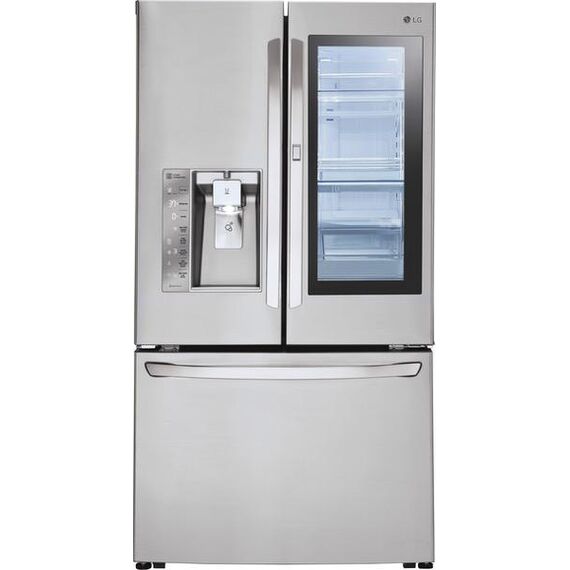 LG - 23.5 Cu. Ft. French InstaView Door-in-Door Counter-Depth Smart Wi-Fi Enabled Refrigerator - Stainless steel, 4 image LG - 23.5 Cu. Ft. French InstaView Door-in-Door Counter-Depth Smart Wi-Fi Enabled Refrigerator - Stainless steel, 4 image