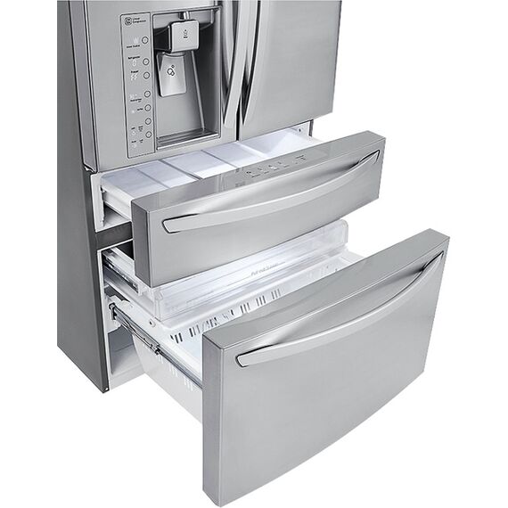 LG - Door-in-Door 29.9 Cu. Ft. 4-Door French Door Refrigerator with Thru-the-Door Ice and Water - Stainless steel, 26 image