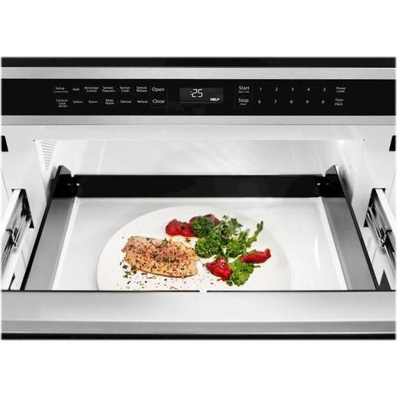 KitchenAid - 24" 1.2 Cu. Ft. Built-In Microwave Drawer - Stainless steel KitchenAid - 24" 1.2 Cu. Ft. Built-In Microwave Drawer - Stainless steel